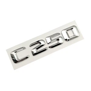 Mercedes C250 Rear Boot Emblems Letterings Numbers Badge Model AMG C CLASS MB - Picture 1 of 1
