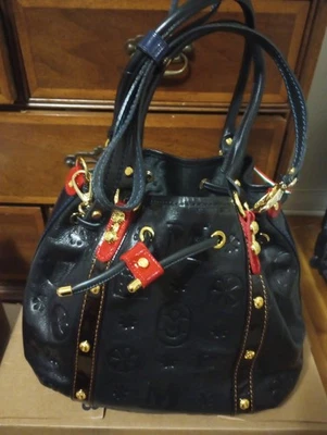 🌞BOLSO CUBO GRANDE CON CORDÓN DE CUERO TOSTADO DISEÑADOR ITALIANO MARINO ORLANDI🌺¡NUEVO CON ETIQUETAS! Foto 1 de 4