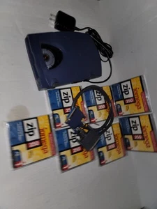 Iomega External Parallel Port Zip Drive Z250P Tested With 7 Floppy - Picture 1 of 5