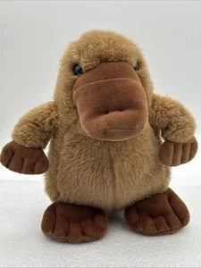 Manhattan Toy Company Platypus Plush 1993 Vintage Brown Stuffed Animal 9” - Picture 1 of 9