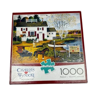 Buffalo Charles Wysocki Birch Point Cove 1000 Piece Jigsaw Puzzle *COMPLETE* - Image 1 of 4