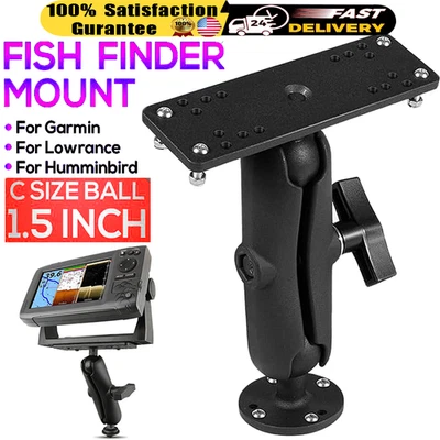 Алюминиевое крепление для рыболокатора с шариком размера 1,5 дюйма/C, средний рычаг морской электронный - Изображение 1 из 4