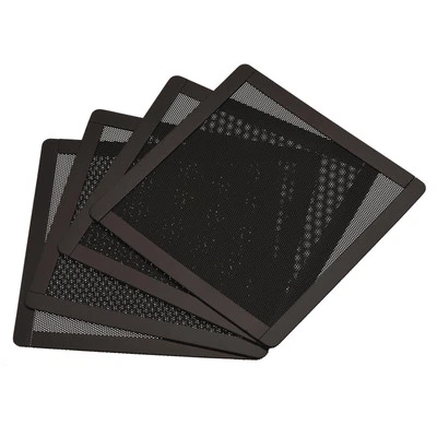 4St 140mm Computerlüfter Filtergitter Netz Magnetisch Gehäuseabdeckung Schwarz - Bild 1 von 4