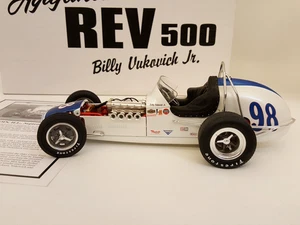 GMP Billy Vukovich Jr REV 500 auto da corsa vintage dirt sprint champ 1/18 7630 + scatola - Foto 1 di 17