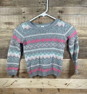 Suéter Carter’s Gris Pastel Argyle Diamantes Niñas (6) Manga Larga Cálido Tejido Top Foto 1 de 3