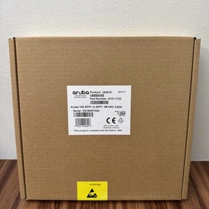 HP Aruba 10G SFP+ to SFP+ 1m DAC Cable - J9281D SEALED - Bild 1 von 2