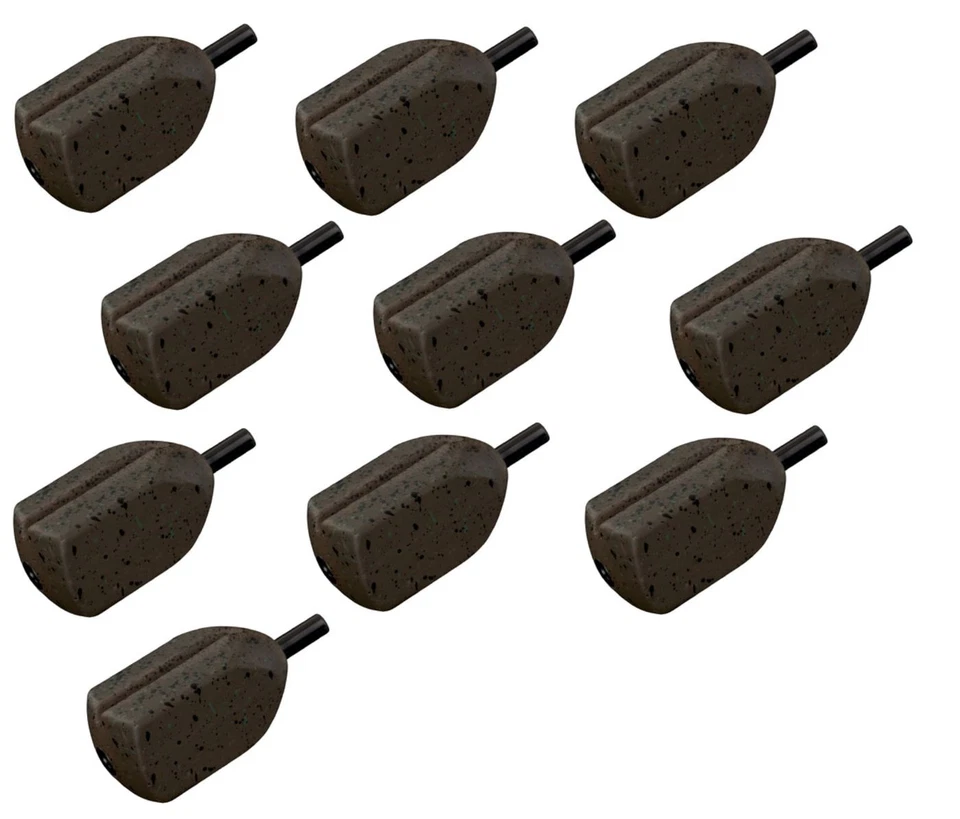 Fox Camotex™ In-Line Square Groove Lead - 10 Angelgewichte, Karpfenblei, Blei