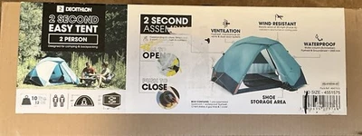 BRAND NEW TENT * 2 PERSON * DECATHALON * 2 SECOND SET-UP * FREE SHIP! - Image 1 of 4