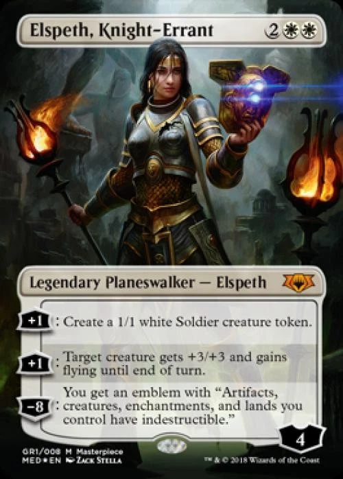 Elspeth, Knight-Errant -Foil Near Mint MTG Guilds of Ravnica Mythic Edition - Image 1 of 1