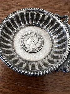 Medio centavo vintage inglés Tastevin marcada 1944 Jorge VI - Imagen 1 de 5