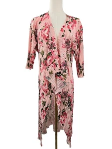 LuLaRoe Hergestellt in den USA Rosa Blumen Damen Kimono Morgenmantel Shirley Kleine Größe - Bild 1 von 13