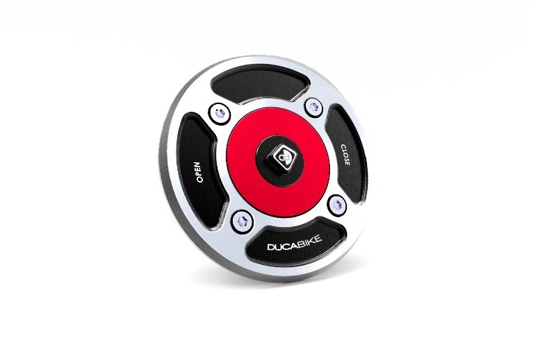 Tapa del tanque de combustible de gasolina Ducabike Ducati Streetfighter V2/S 2025+ - negro-rojo Foto 1 de 1
