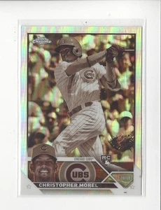 2023 Topps cromo refractor sepia #198 Christopher Morel RC Rookie Cubs - Imagen 1 de 2