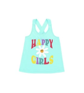 FLOWER APPLIQUÉ BRACES TANK - Picture 1 of 10