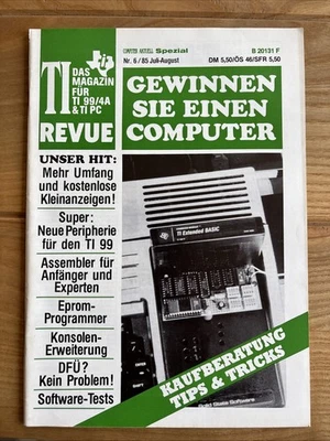 TI REVUE Magazin TI 99/4A & TI PC Nr. 6 1985 Texas Instruments Retro Computer - Bild 1 von 4