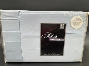 Atelier Martex Solid 500 Fadenzahl 100% Baumwolle 6 Stück Bettwäsche Set, König - Bild 1 von 5