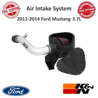 Sistema de admisión de aire de acero K&N Performance 11,79 HP para Ford Mustang 2011-2014 3,7 L Foto 1 de 4