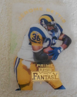 Jerome Bettis 1995 Playoff Fantasy Team Prime #FT3 Rams Steelers Salón de la fama Foto 1 de 2