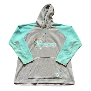 2000s Y2K Disney Grumpy Snow White Seven Dwarfs fleece hoodie size 2XL - Picture 1 of 7