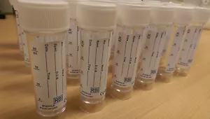 30ml Universal Behälter Urin Probe Flasche Etikettiert Menge 20 - Bild 1 von 5