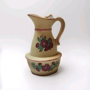 Jarra Campana Jasco Cerámica Floral Taiwán Grannycore Cottagecore Coleccionable De Colección  - Imagen 1 de 6