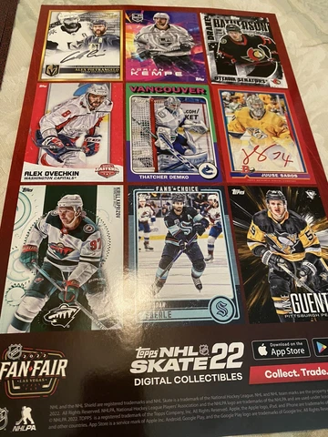 NHL 2022 All Star Game Fan Fair Tops Card Poster- Alex Ovechkin, Alex Petro Cover