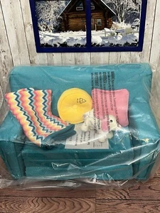 American Girl Doll Maryellen's Sofa Bed + Yellow Pillow & Mattress ALL NEW - Picture 1 of 6