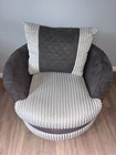 Love Chair Grey And Charcoal - Can Be Delivered In Tayside & Fife For Free