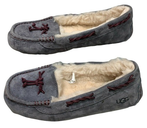 ^ Pantofole mocassino piatte shearling da donna UGG taglia 8 taglia 8 # 1005531