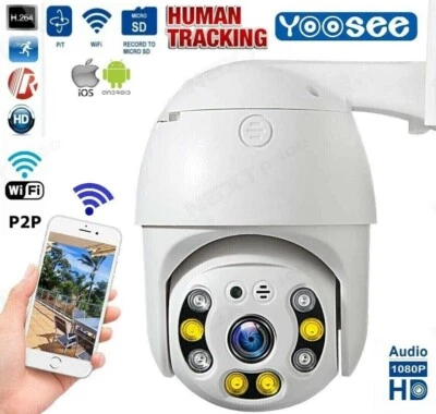 TELECAMERA IP CAM PTZ WIFI CAMERA DOME WIRELESS ESTERNO VIDEOCAMERA YOOSEE - Immagine 1 di 4