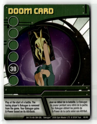 Bakugan Card - Doom Card - Ability Card - Battle Brawlers - Image 1 of 2