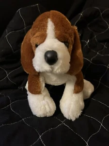 Ganz Webkinz Brown Beagle Basset Hound Dog Puppy Plush Stuffed Animal No Code - Picture 1 of 9