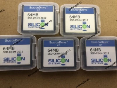 5PCS   SILICONDrive 64MB  CF CARD Compactflash  64MB  CF  CARD - Image 1 of 2