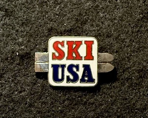 Pin ESQUÍ EE. UU. Estados Unidos de América Novedad Esquí Insignia Solapa Deportiva Solapa - Imagen 1 de 3