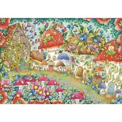 Ravensburger Floral Mushroom Houses Jigsaw Puzzle 1000 Pieces - Image 1 of 2
