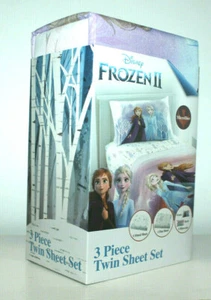 DISNEY FROZEN II 3 PIECE TWIN SHEET SET MICROFIBER GIRLS KIDS - Picture 1 of 3