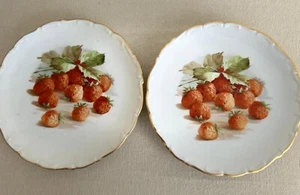 2er Set Schumann Arzberg Bayrische Obstteller. geprägt. Überbackene Goldkanten - Bild 1 von 4