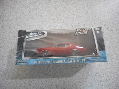 GREENLIGHT 1:43 ACRYLIC CASE FAST & FURIOUS DOM'S 1970 CHEVROLET CHEVELLE SS - Image 1 of 4