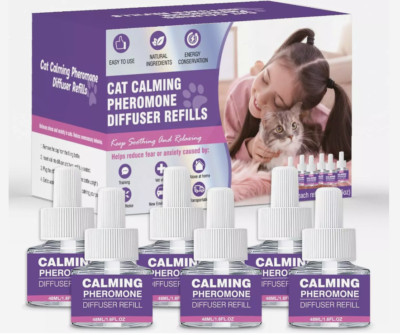 Cat Pheromones Calming Diffuser Refill 6 Pack...