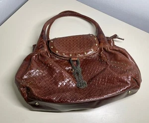 Bolso de Transporte Sabina New York Cuero Marrón Genuino Hobo Doble Asa - Imagen 1 de 16