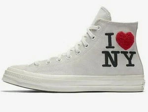 Converse Chuck Taylor All Star 70 I LOVE NY 161186C New York NYC Egret Black Red - Picture 1 of 4