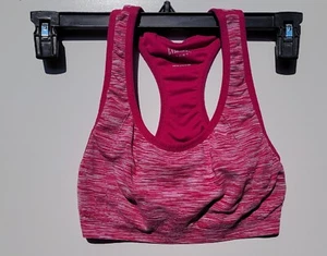 Everlast Sport Hot Pink Workout Sports Bra - Size Large - Racerback - No Padding - Picture 1 of 3