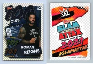 Tarjeta de jcc Roman Reigns #365 WWE Slam Attax 2021 Topps 100 Club - Imagen 1 de 1