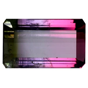 3.94 ct Octagon (13 x 8 mm) Unheated / Untreated Watermelon Tourmaline - Picture 1 of 2