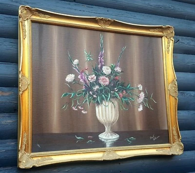 FABULOSA PINTURA AL ÓLEO VINTAGE A BORDO ARTISTA BRITÁNICO manera de ALBERT WILLIAMS Foto 1 de 4