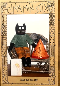 Patrón de costura para gato de Halloween Skat de Cinamin Stix 14 pulgadas CS 159 NUEVO Y sin cortar - Imagen 1 de 6