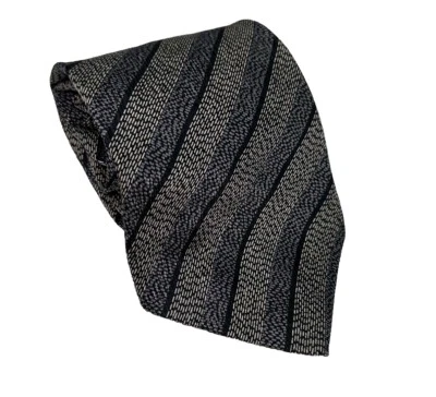 Corbata Paco Rabanne Oro Plata Rayas 100% Seda - DISEÑADOR CORBATAS Foto 1 de 4