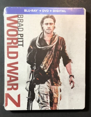 Word War Z [ Limited Edition STEELBOOK v1 ] (Blu-ray + DVD) NEW - Image 1 of 4