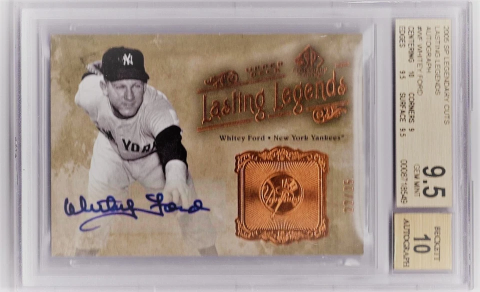 Ford Lasting Legends SP Legendary Cuts Whitey 2005 autógrafo de bronce/25 BGS 9,5  Foto 1 de 1