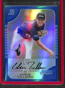 2005 Bowman Chrome AFLAC Blue Refractor #AFL12 Chris Tillman No 98 of 150 - Picture 1 of 2